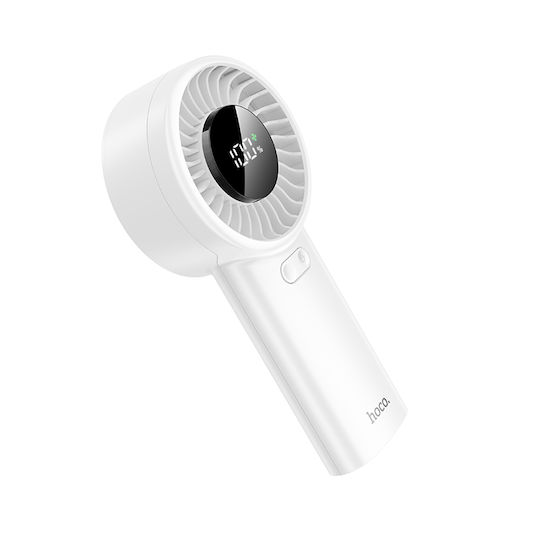 Hoco Handheld USB Fan Hx62 Endless with 5 Air Speeds White 46604
