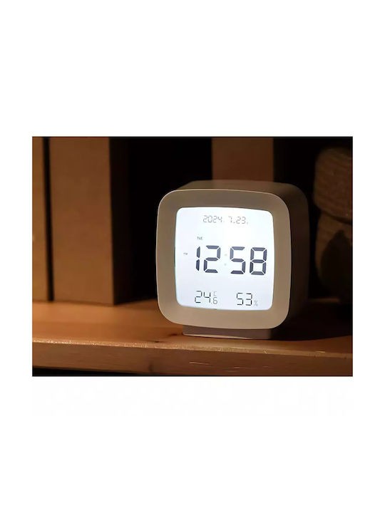 Tabletop Digital Clock LCD with White Alarm Clock 27441_B