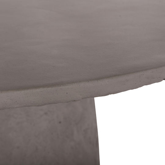 Seppo Rotund Masă Sala de mese din Ciment Gri 119x119x75.5buc