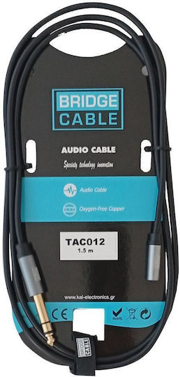 KAL Electronics Cable 6.3mm male - 3.5mm female 1.5m (TAC012)