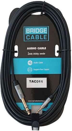Bridgecable Cable 6.3mm male - 3.5mm male 3m (TAC011A)