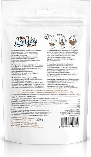 Bio Latte Cacao Beverage Diet Food 200g