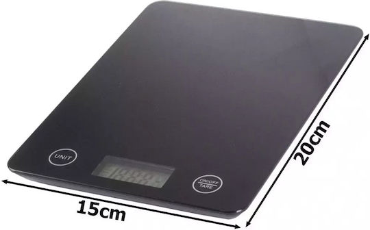 Verk Group Electronic Digital Kitchen Scale Up To 5kg Black