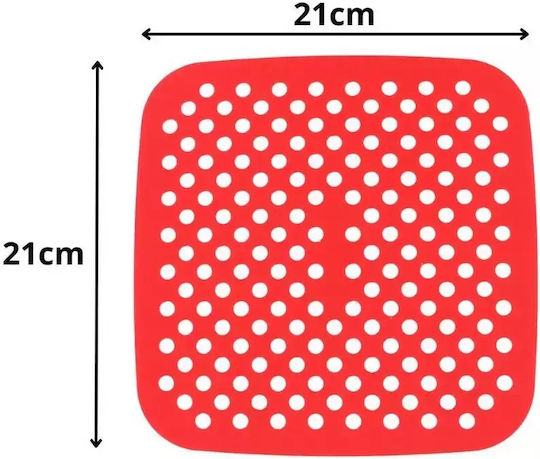 Silicone Non-Stick Air Fryer Accessory 21x21cm – Square