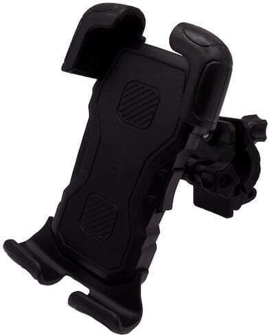 Suport Telefon Bicicletă Clemă Rotativă 360° Guler ABS Universal Negru