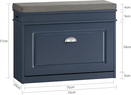 Mobilier de Intrare Blue 75x52x24cm