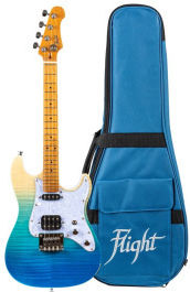 Flight Pathfinder Tenor Ηλεκτρικό Ukulele Transparent Blue