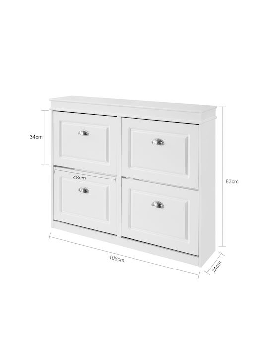 Eingangsmöbel White 105x82.5x24cm