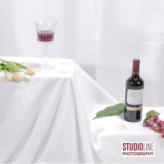 Studioline 2 x 3 Double Sided Professional White Polyester Photography Cloth