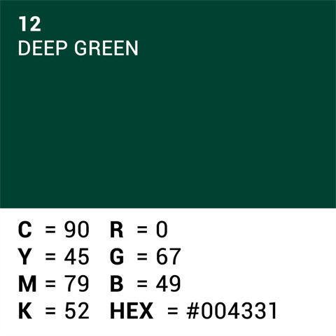 Superior Hintergrundpapier 12 Tiefes Grün 2,72 X 11m
