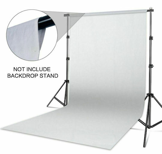 Studioline 3 x 6 Double-Sided Professional White Polyester Photography Backdrop Cloth Eshop