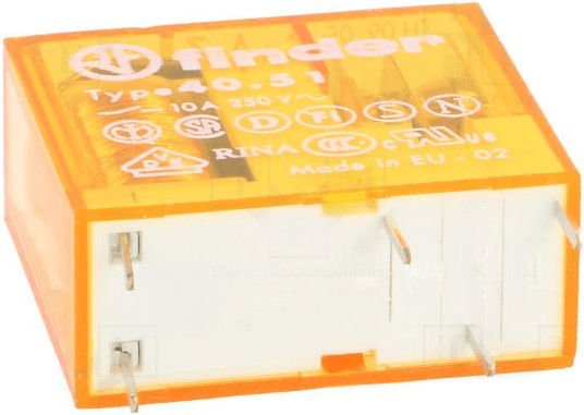 Relay SPDT Ucoil 24V AC 10A/250VAC Finder