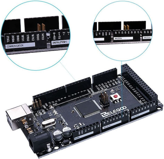Elegoo – Mega 2560 R3 Microcontroller Board Atmega2560 Atmega16u2 Genuino Usb Cable Compatible