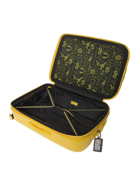 Mandarina Duck Large Hard Duck Yellow Suitcase With 4 Wheels Height 75cm