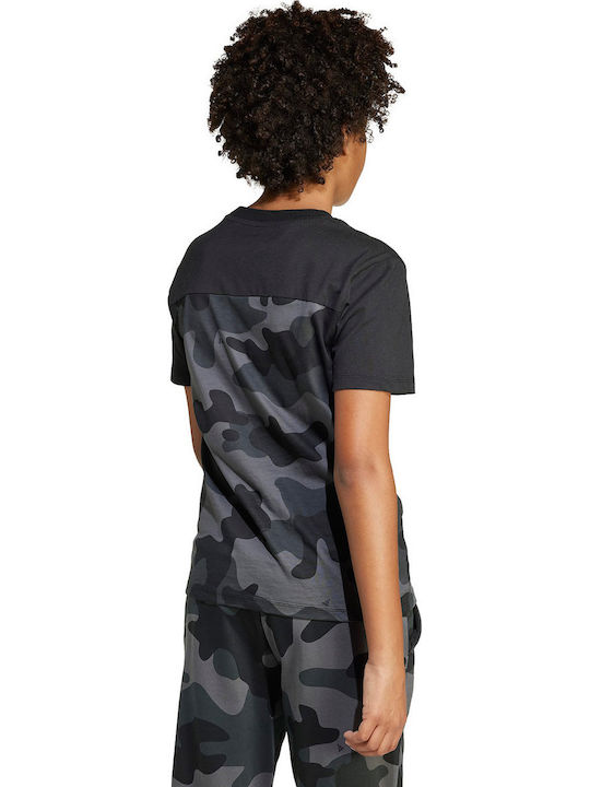 Tricou pentru copii Negru Seasonal Essentials Camo