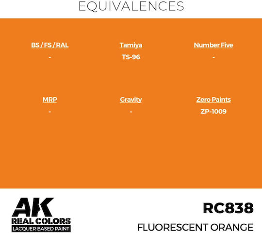 AK Interactive Χρώμα Μοντελισμού Fluorescent Orange 17ml