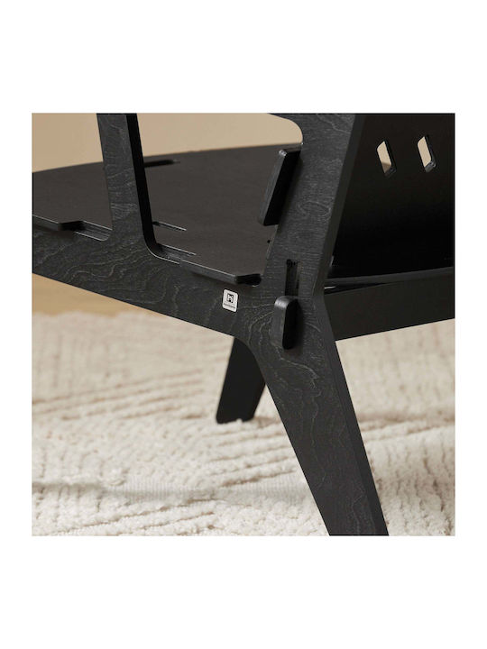 Stühle Küche klappbar Black 1Stück 55x70x72cm