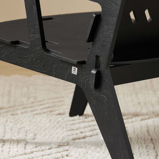 Scaune Bucătărie Lemn Pliabile Black 1buc 55x70x72buc