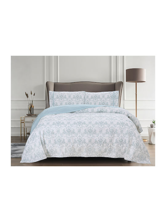Liolios Home Sheet Sets Queen 245x270cm. Aqua 4pcs