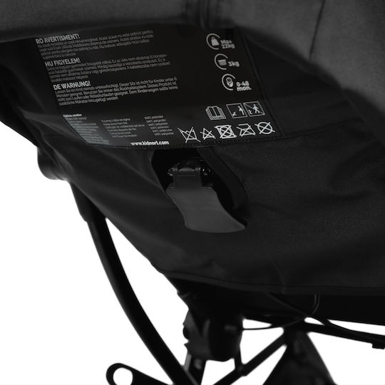 Kidnort Fjallrav Καρότσι Μωρού Kατάλληλο για Nεογέννητο Γκρι 7kg