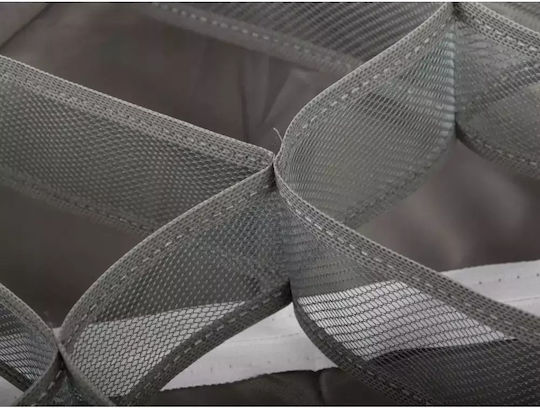 Fabric Clothing Storage Case for Clothes Underwear Socks Ties in Gray Colour 32x32x10cm