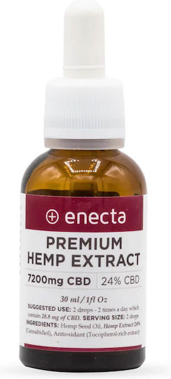 Enecta Hemp Oil 7200mg with 24% CBD & 24% CBG 30ml