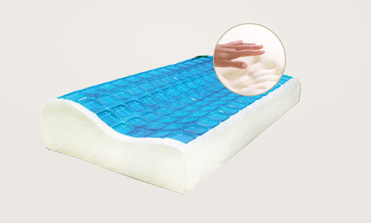 Amve Gel 40 Anatomic Bed Pillow Gel 55x55x12.5cm Amve Gel 40 Anatomic Bed Pillow Gel 55x55x12.5cm