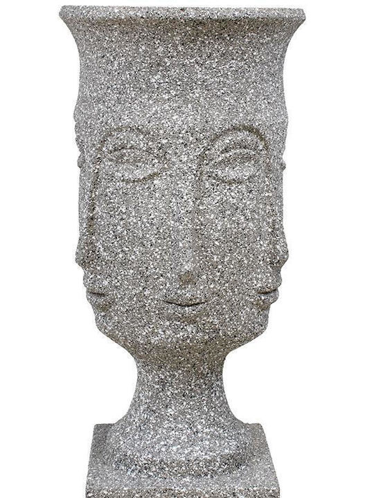 Fylliana Κασπώ Μεταλλικό Γκρι 35x35x93εκ.