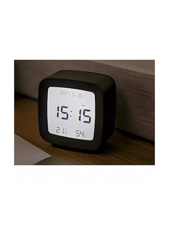 Digitaler Wecker LCD-Bildschirm Temperatur Luftfeuchtigkeit Schlummerfunktion 8x4x8,5 cm Aria Trade