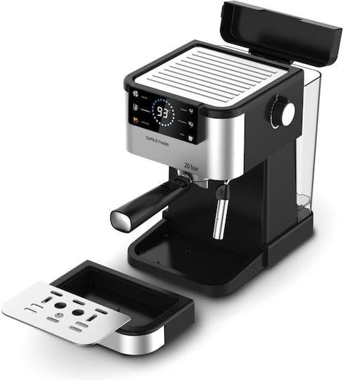 Rohnson Caffè & Freddo Automatic Espresso Machine 1350W 20bar Pressure Brown R-98028