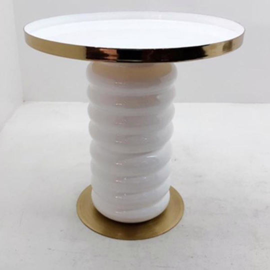 White-Gold Side Table White-Gold Side Table