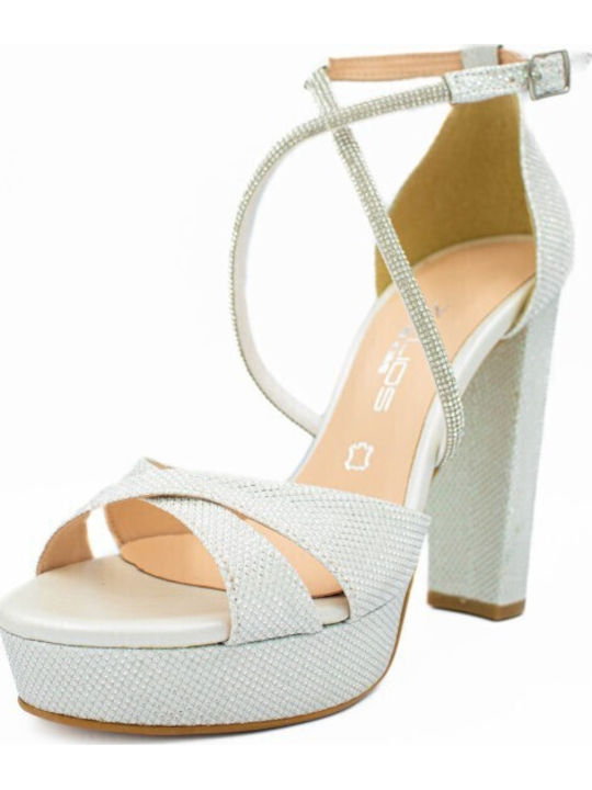 Leder Sandalen Weiß