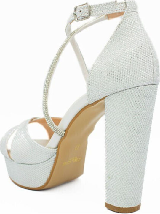 Leder Sandalen Weiß