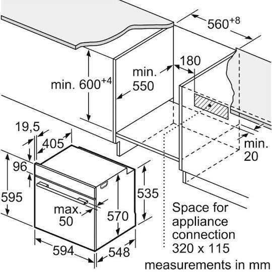 Bosch Einbauofen 71Es B59.4cm.