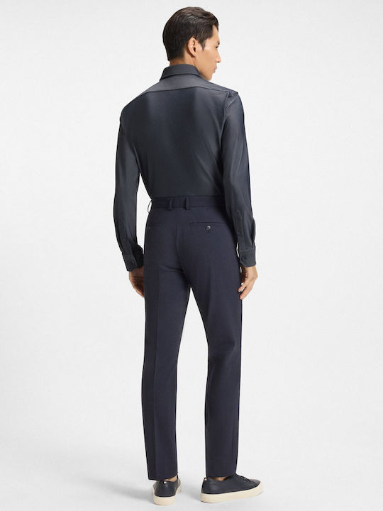 Regular-fit Langärmlig Hemd Dark Blue