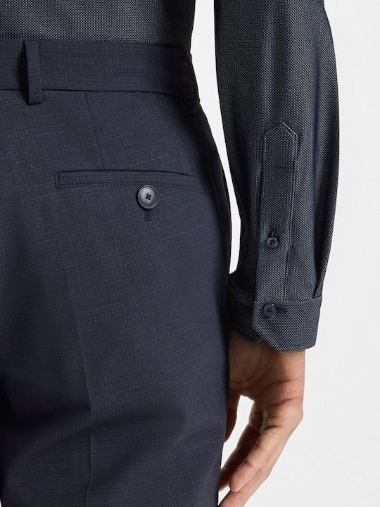 Regular-fit Langärmlig Hemd Dark Blue