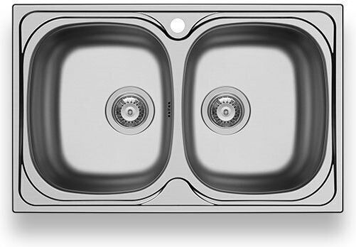 Maidtec Derby 2B Drop-In Inox Μ79xΠ50cm Silver