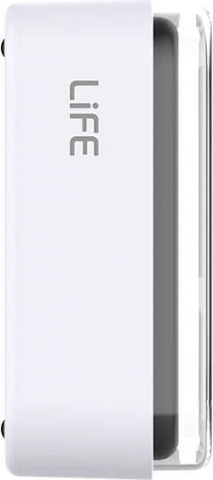 Life Wall Flip LCD Масов Часовник Дигитален LED Бял 221-0457