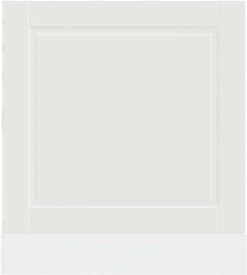 Vidaxl Dishwasher Panel Porto White 60x1.5x67 cm Engineered Wood