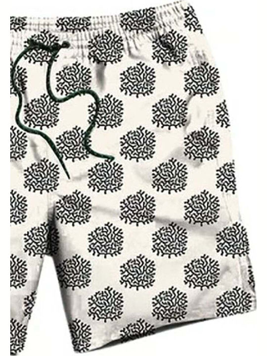 Men's Swimwear Shorts Coral, Black, Beige with Patterns