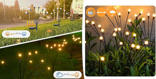 Waterproof Set of 2 Stake Solar Lights RGB with Photocell