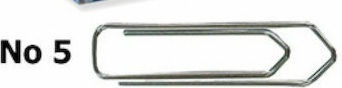 Paper Clips 5 Cm Nickel Box 120 Pieces