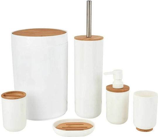 Alpina Appliances Alpina Appliances Badezimmerzubehör-Set Kunststoff Weiß 6 Stück
