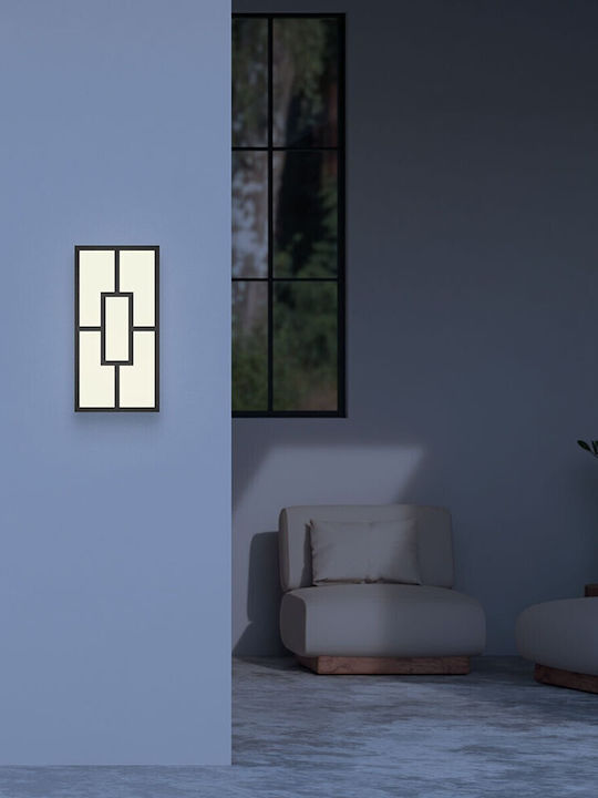 Braytron Επιτοίχιο Εξωτερικό Φωτιστικό LED IP65 10W με Ρυθμιζόμενο Λευκό Φως 78εκ.