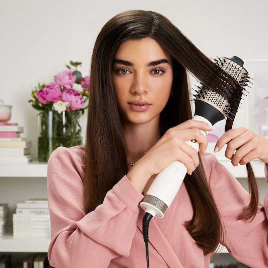 Bellissima Air Wonder 8in1 Ceramic Electric Brush with Air for Straightening and Curls 1000W White