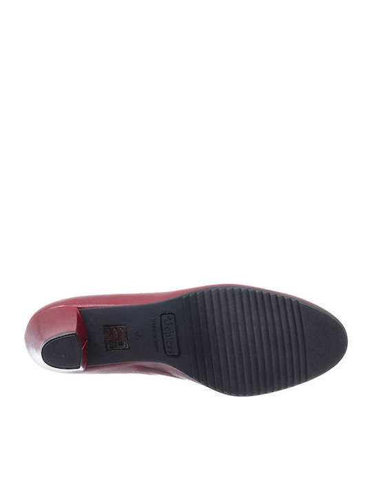 Leder Pumps Rot