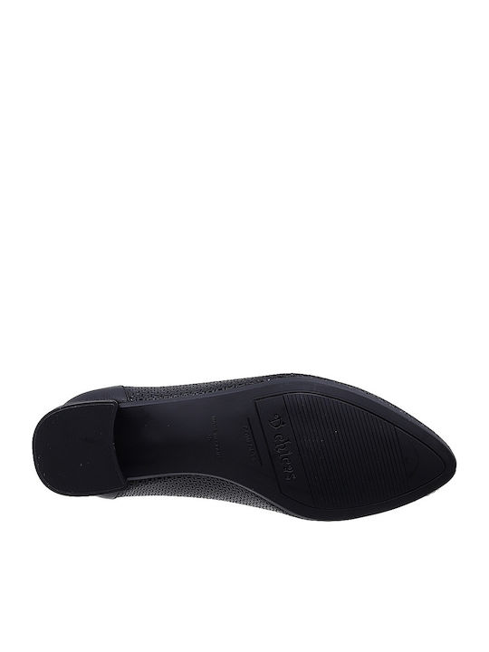 Leder Pumps Schwarz
