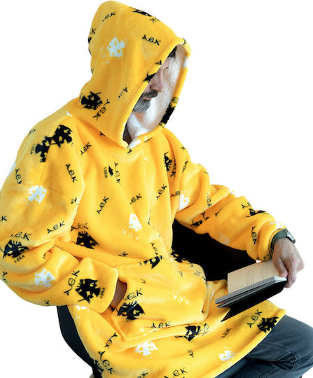 Palamaiki Huhu Κουβέρτα με Μανίκια 90x100εκ. Yellow Palamaiki Huhu Κουβέρτα με Μανίκια 90x100εκ. Yellow