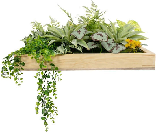 GloboStar Συνθετικό Πάνελ Φυλλωσιάς 60x32cm Garden