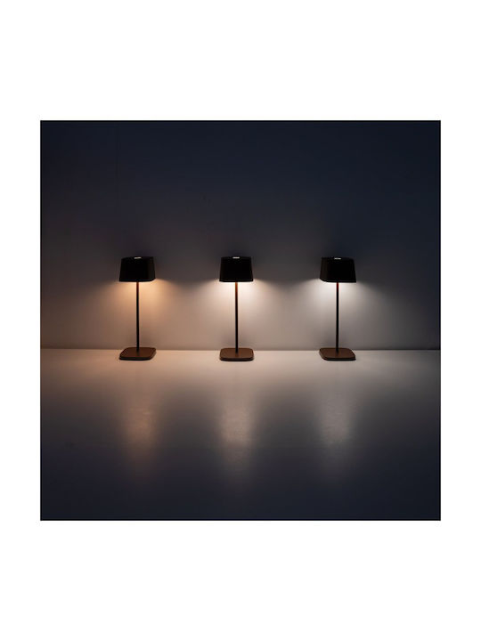 Zafferano Table Lamp LED with Green Shade and Base